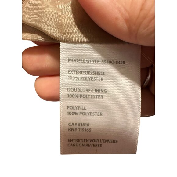 ✌️ 2/$40 ✌️ Quilted Coral Puffer Vest With High Collar & Snap Closure - Medium - Picture 8 of 8